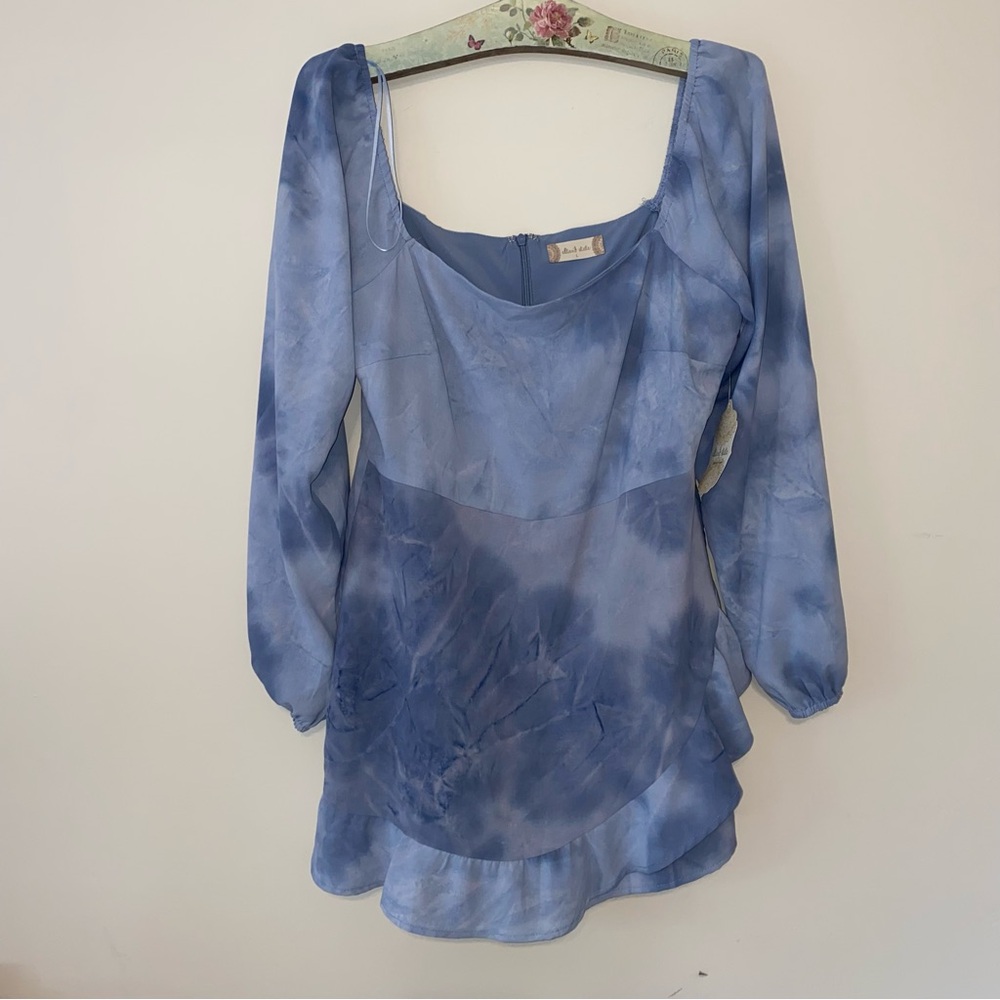 NWT Altar’d State Tie Dye Long Sleeve Romper - L